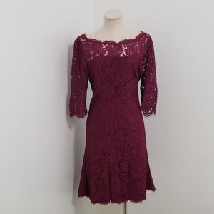 Lace Fit & Flare Cocktail Dress (NWT)